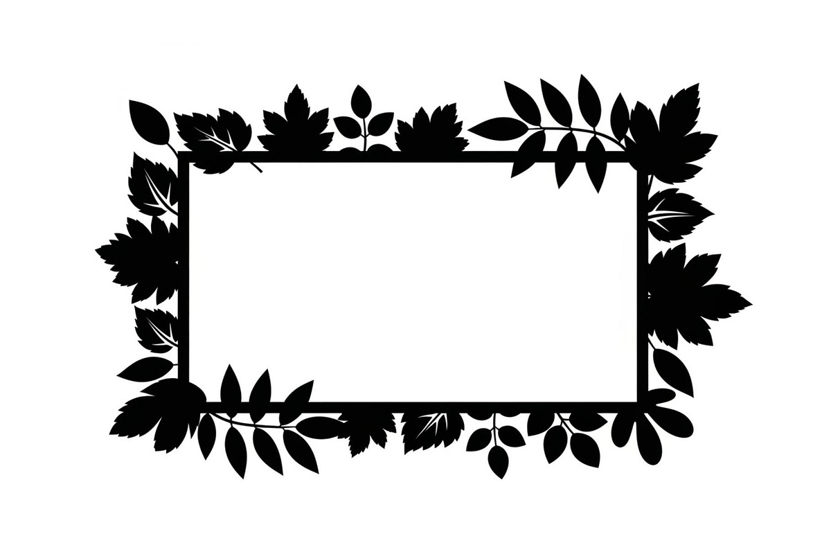 Decorative Nature Frame Silhouette, a Graphic by BIPLOB EXPERT (Photo 4 of 8)