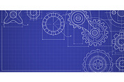 Industrial blueprint background with, a Texture Illustration by art PVP - market (Thumbnail 1 of 3)