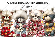 Whimsical Christmas Teddy With Light, an Illustration by Creative Art (Thumbnail 1 of 10)