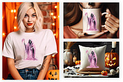 Halloween Watercolor Grim Reaper PNG, a Seasonal Illustration by Creative Arslan (Thumbnail 4 of 6)