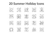 20 Summer Holyday Icons Set, an Icon by Maril (Thumbnail 2 of 4)