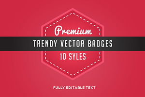 10 Trendy Vector Badges