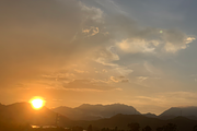 Natural Sunset Scenery in Tropical, a Background Photo by 3D assets for your awesom (Thumbnail 2 of 3)