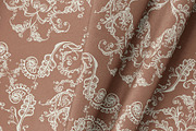 Cream & Mocha Baroque Flowers, a Pattern Graphic by ilustrinna (Thumbnail 9 of 9)