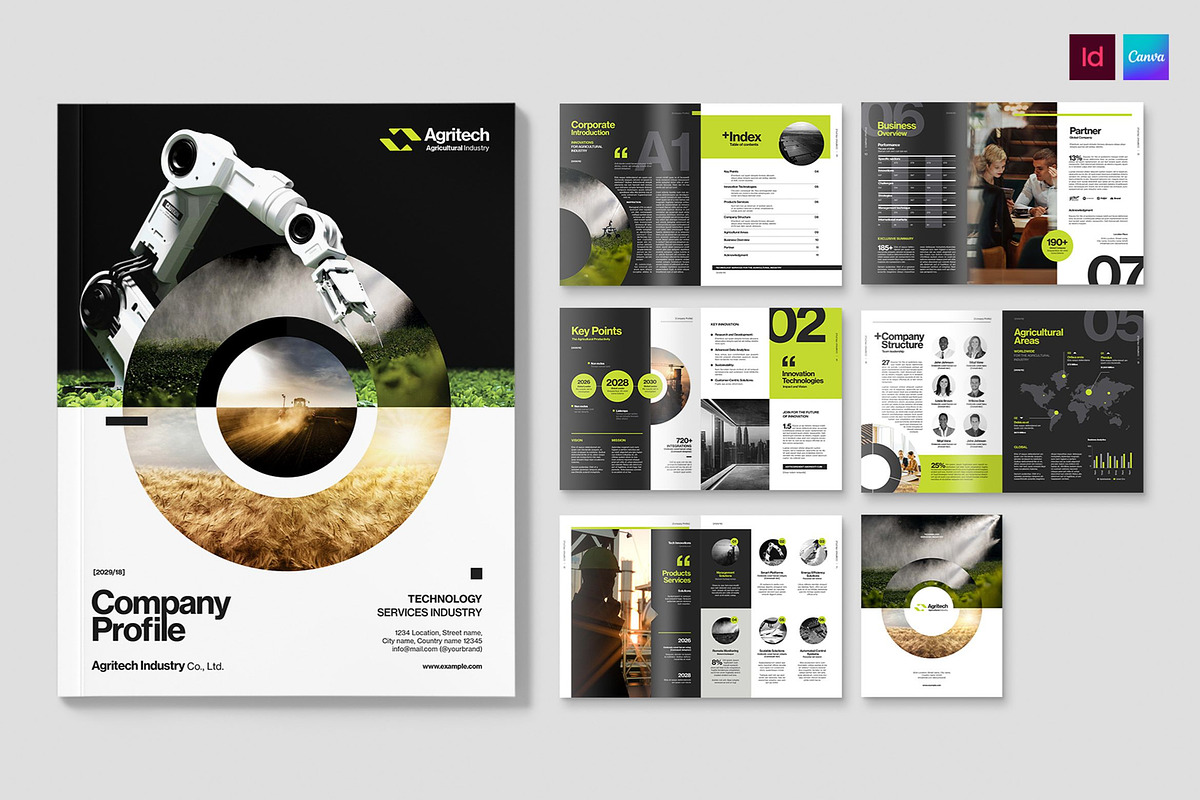Company Profile Brochure Template, a Brochure Template by BrandPacks (Photo 1 of 6)