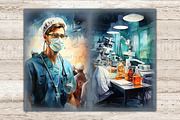 Medical Junk Journal Pages | Nurse, a Work Illustration by GlamArtZhanna (Thumbnail 4 of 9)