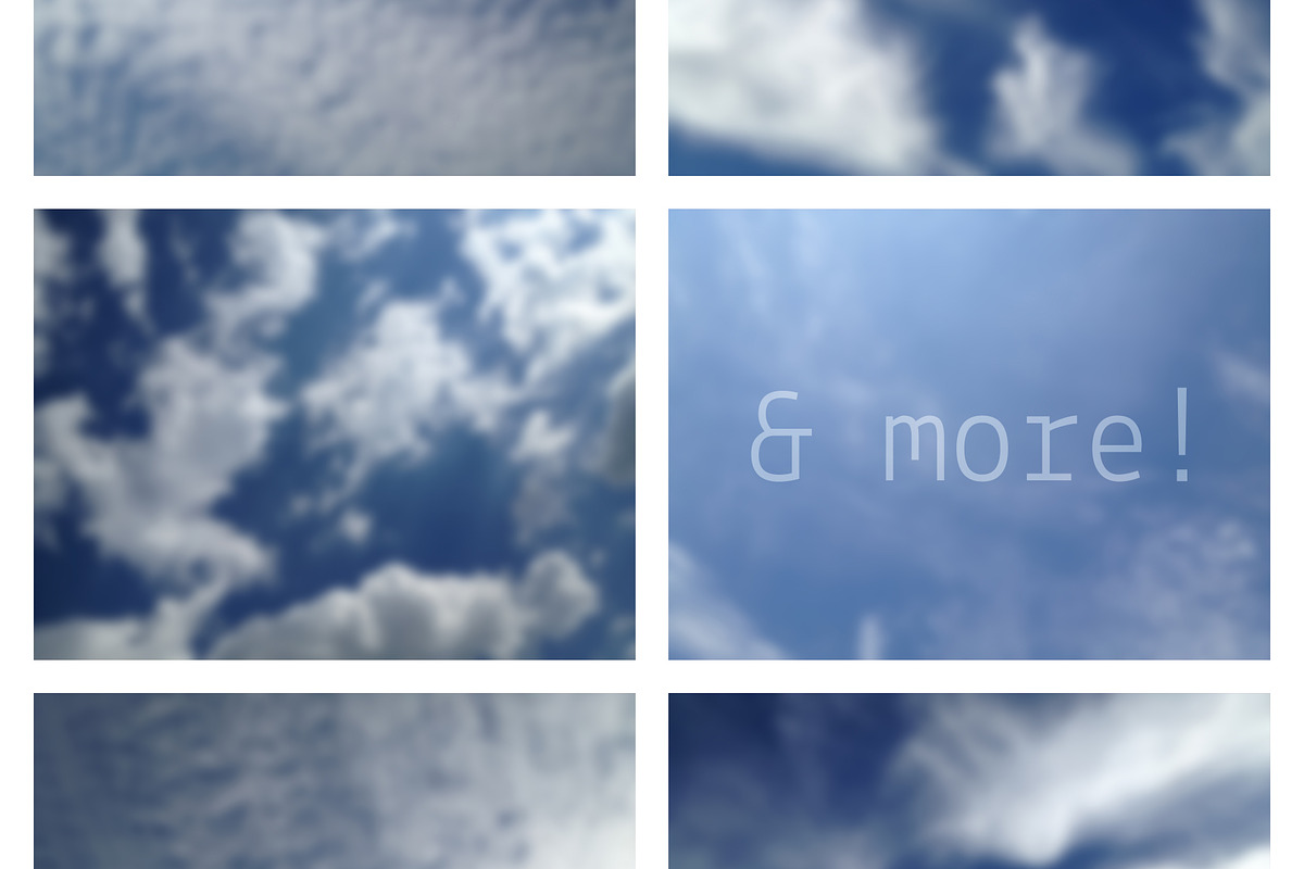 50 Blurred Clouds preview 4