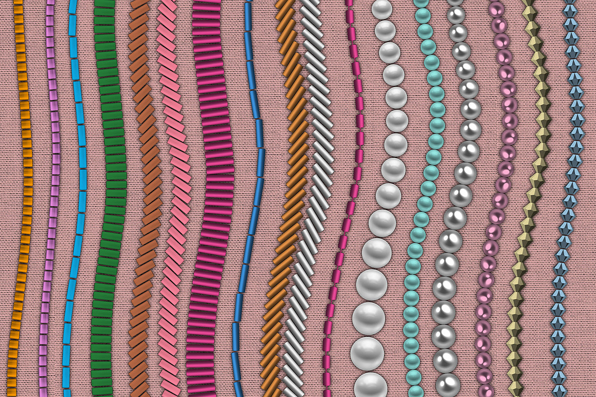 Beads Brushes for Procreate, a Brush Add-On by Hanna Inaiáh (Photo 9 of 12)