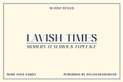 Lavish Times - Serif Font Family, a Serif Font by dylanchiadesigns (Thumbnail 1 of 7)