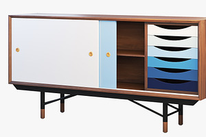 1955 Sideboard 3d Model