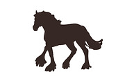 Horse silhouettes in movement set, an Animal Illustration by Good Studio (Thumbnail 5 of 8)