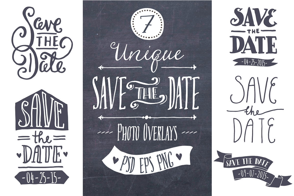 Save the Date Overlays preview 3