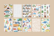 Hand drawn children patterns, a Pattern Graphic by artnLera (Thumbnail 2 of 6)