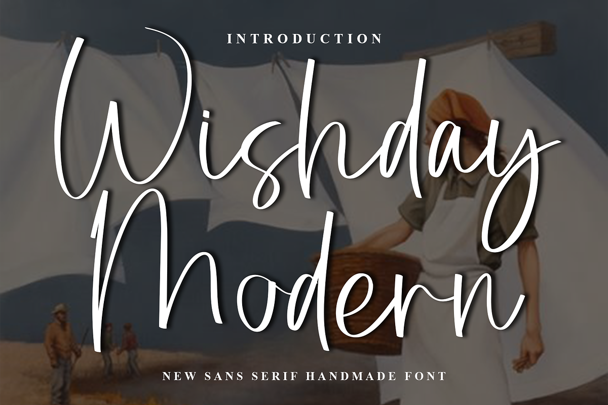Wishday Modern, a Handwritten Font by InermediaSTUDIO (Photo 1 of 8)