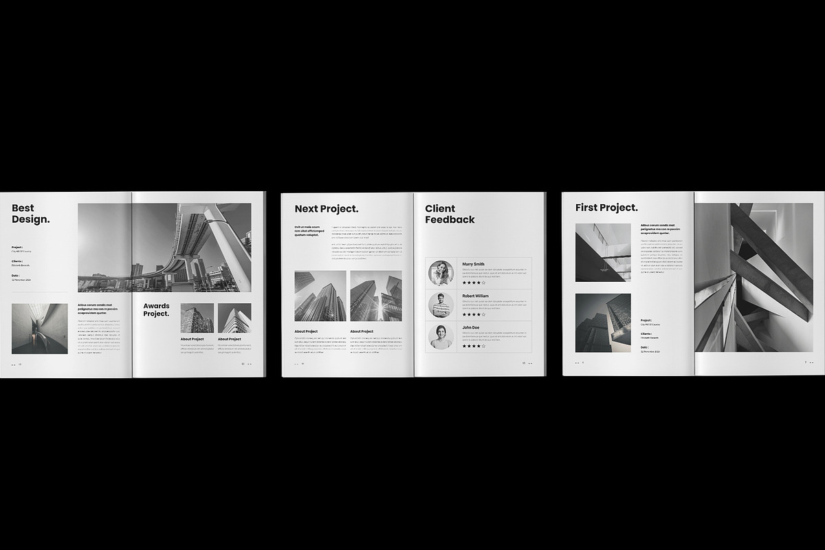 Architecture Portfolio Template, a Brochure Template by Spark_Creative (Photo 7 of 9)