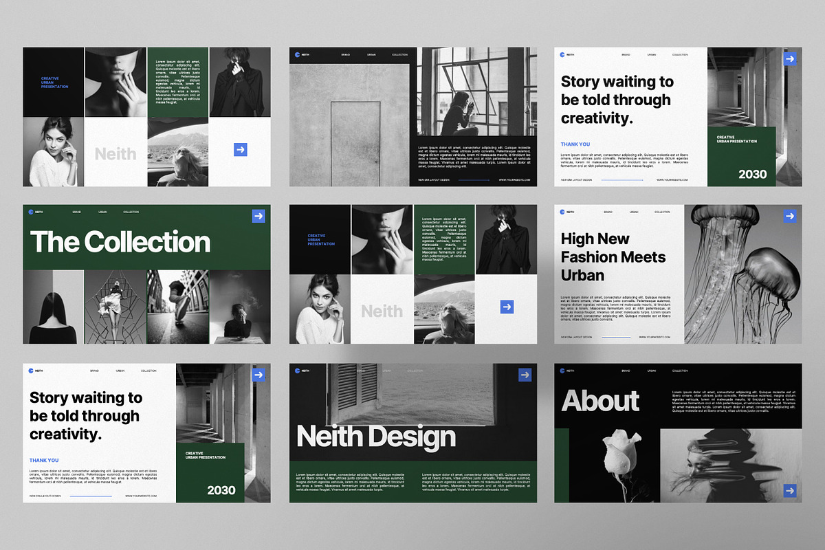 NEITH Urban Powerpoint Template preview 7