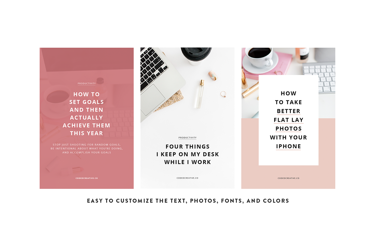 Mary Ellen Pinterest Templates, a Social Media Template by Coded Creative (Photo 2 of 6)
