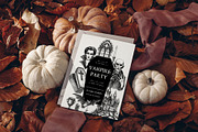 Gothic Halloween Hand Drawn Vectors, a Seasonal Illustration by Yevheniia (Thumbnail 13 of 14)