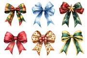 Christmas bow clipart, an Illustration by Daily.Designs (Thumbnail 4 of 5)