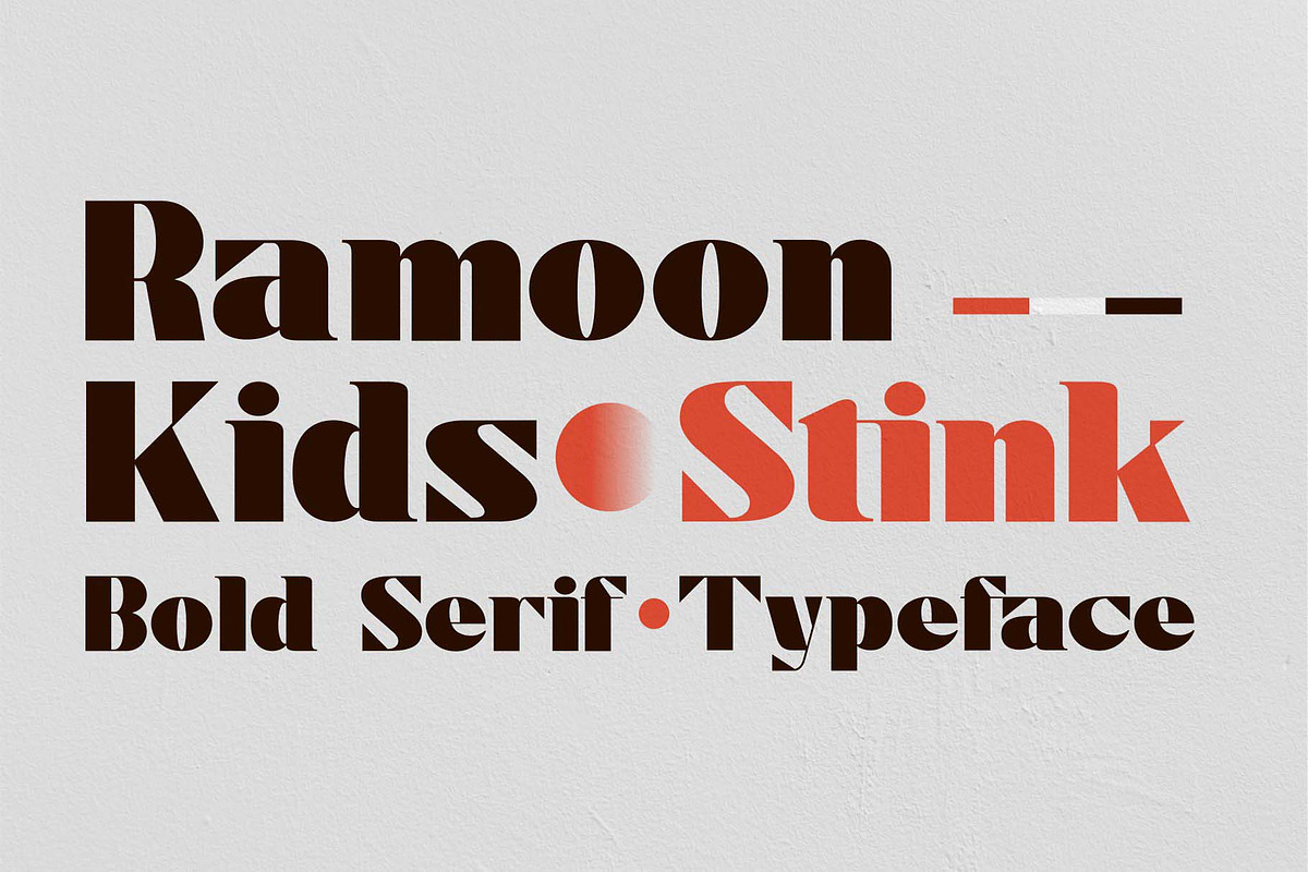 Stink / Bold Serif Font preview 5