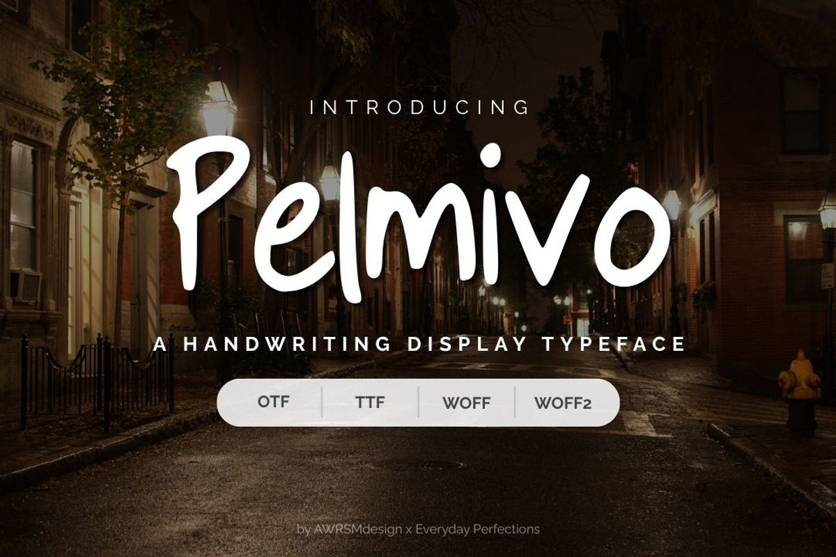 Pelmivo | Handwriting Display Font, a Handwritten Font by Everyday Perfection (Photo 1 of 5)