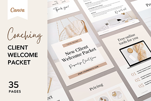 Coaching Client Welcome Pack Canva