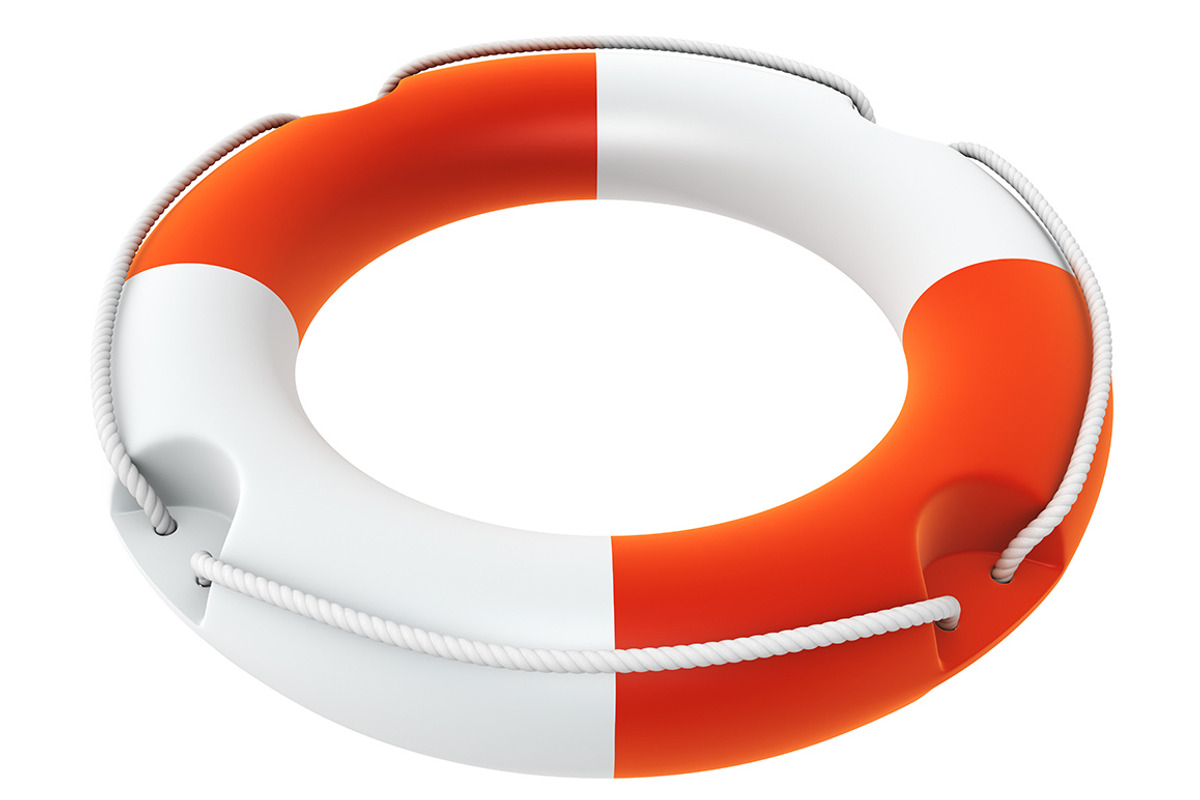 Lifebuoy Isolated on white preview 2