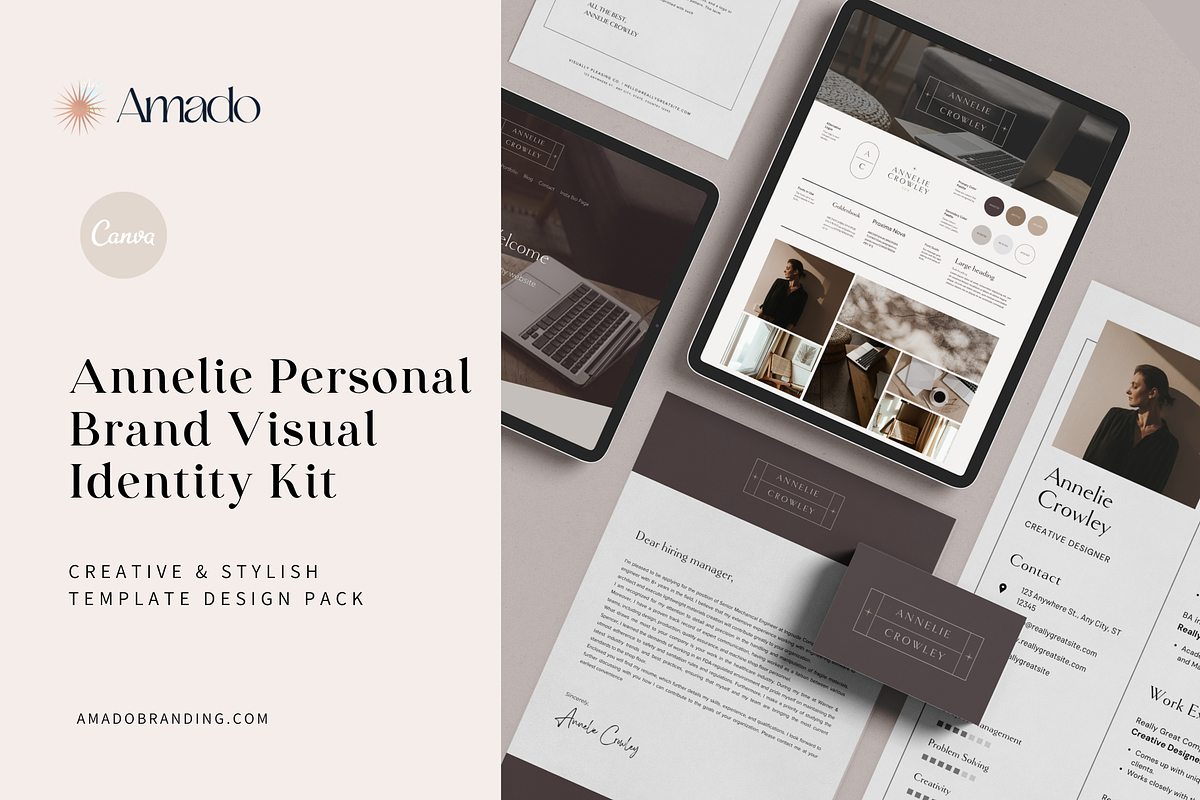 Annelie Canva Logo & Brand Kit, a Branding & Logo Template by Amado Brand Design Studio (Photo 1 of 2)