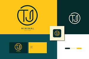 Monogram icon logo TJ, a Branding & Logo Template by idesign_4u