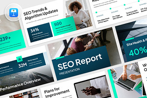 SEO Report Keynote, a Presentation Template by rgbryand