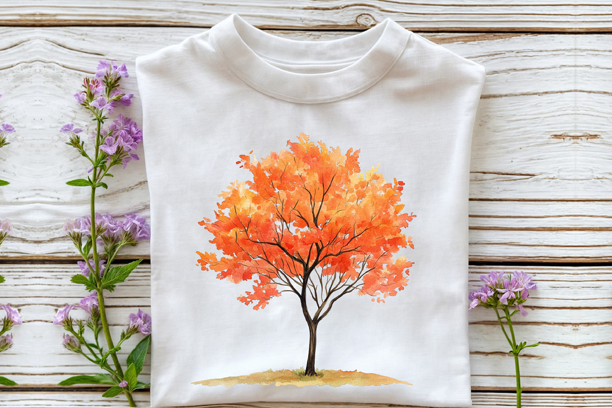 Watercolor Fall Woodland Clipart, an Illustration by Rose Art (Photo 4 of 7)