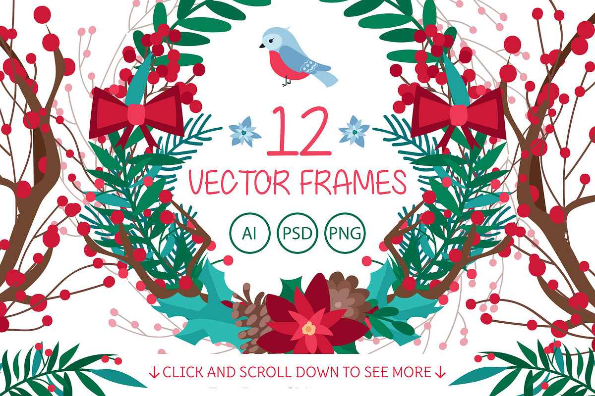 Christmas Vector Bundle, an Object Graphic by Free-PSD-Templates (Photo 3 of 4)