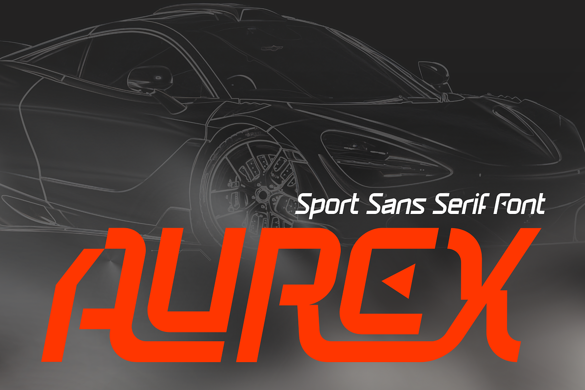 Aurex - Sport Sans Serif Font, a Sans Serif Font by Brown Cupple (Photo 1 of 8)