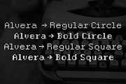 Alvera | Dot-Matrix Sans Typeface, a Sans Serif Font by By Kineks (Thumbnail 9 of 9)