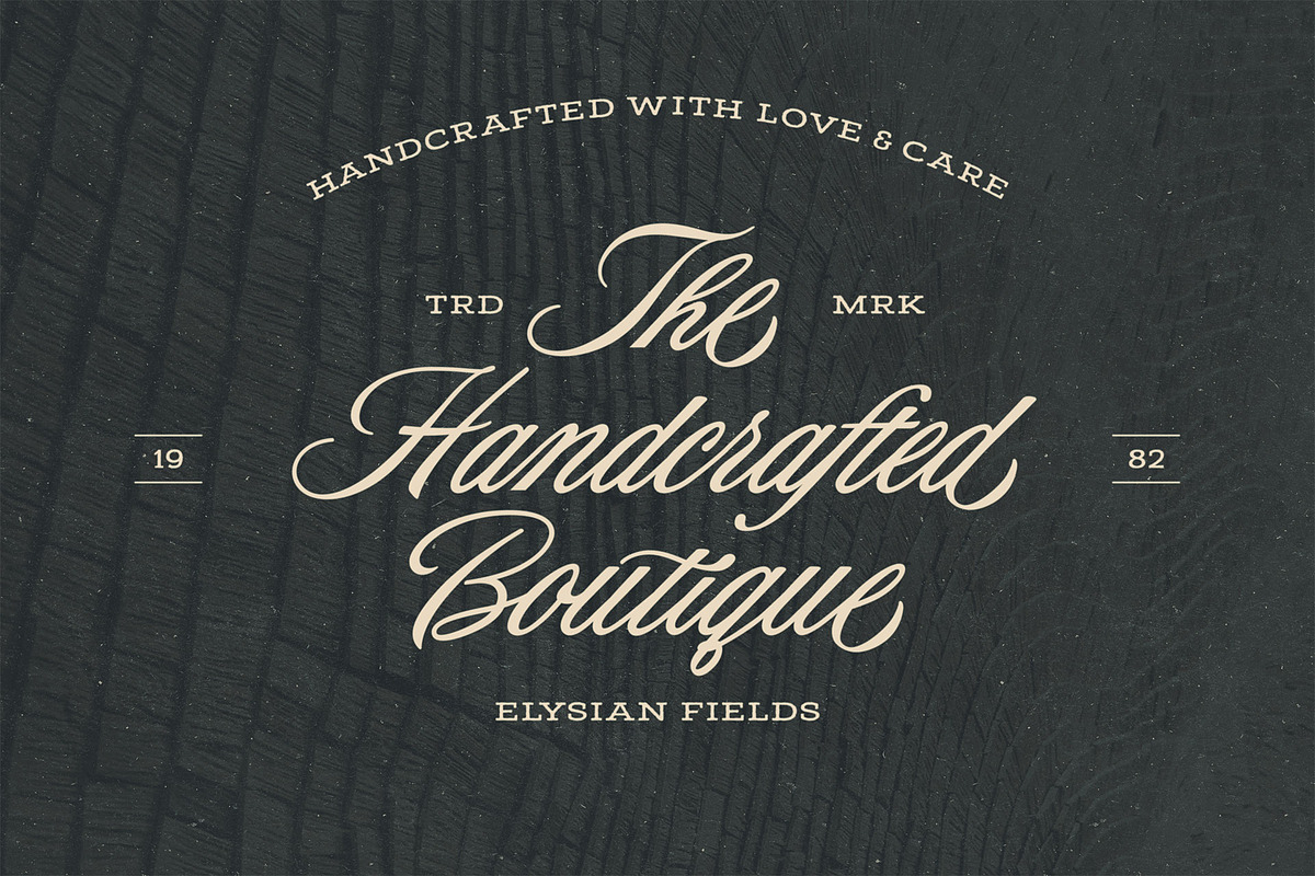 The Original - Retro Script, a Script Font by Blessed Print (Photo 3 of 19)