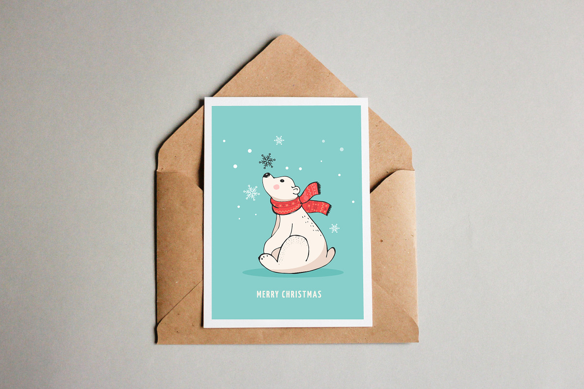 Polar Bears, Christmas illustrations, an Illustration by Marish (Photo 7 of 8)