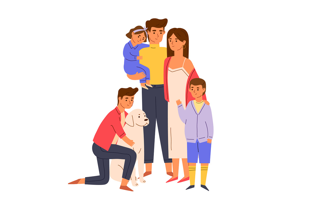 Happy family portrait, a Person Illustration by Good Studio (Photo 2 of 3)