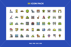 Animal and nature park icons, an Icon by Wencory