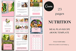 Nutrition Meal Plan Recipe Canva