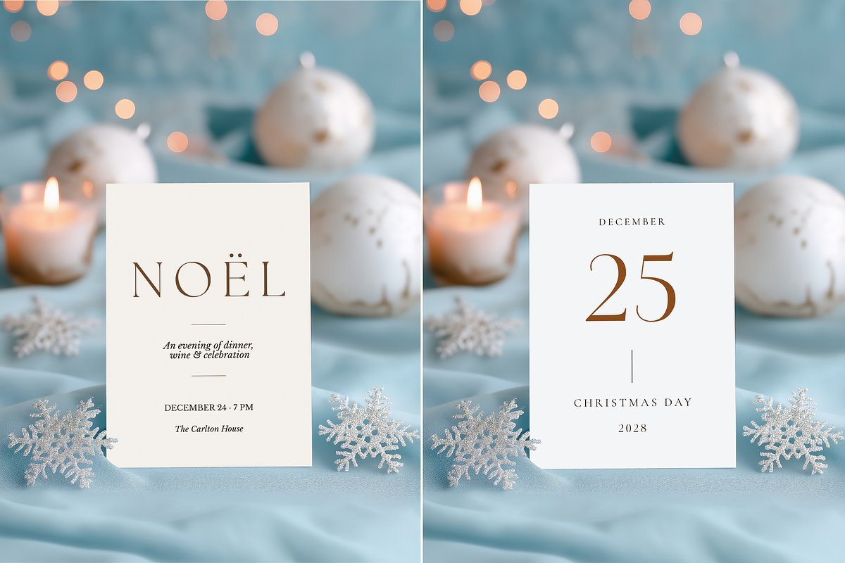 5x7 In Christmas Invitation Mockup, an Advertising Mockup by Serenefeeling (Photo 2 of 7)