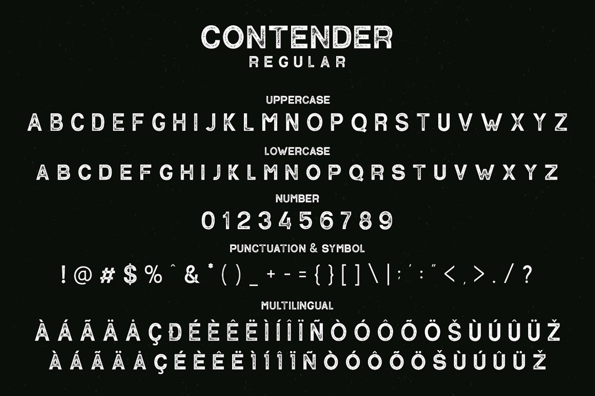 VT Contender - Vintage Display Font, a Sans Serif Font by ViactionType (Photo 10 of 14)