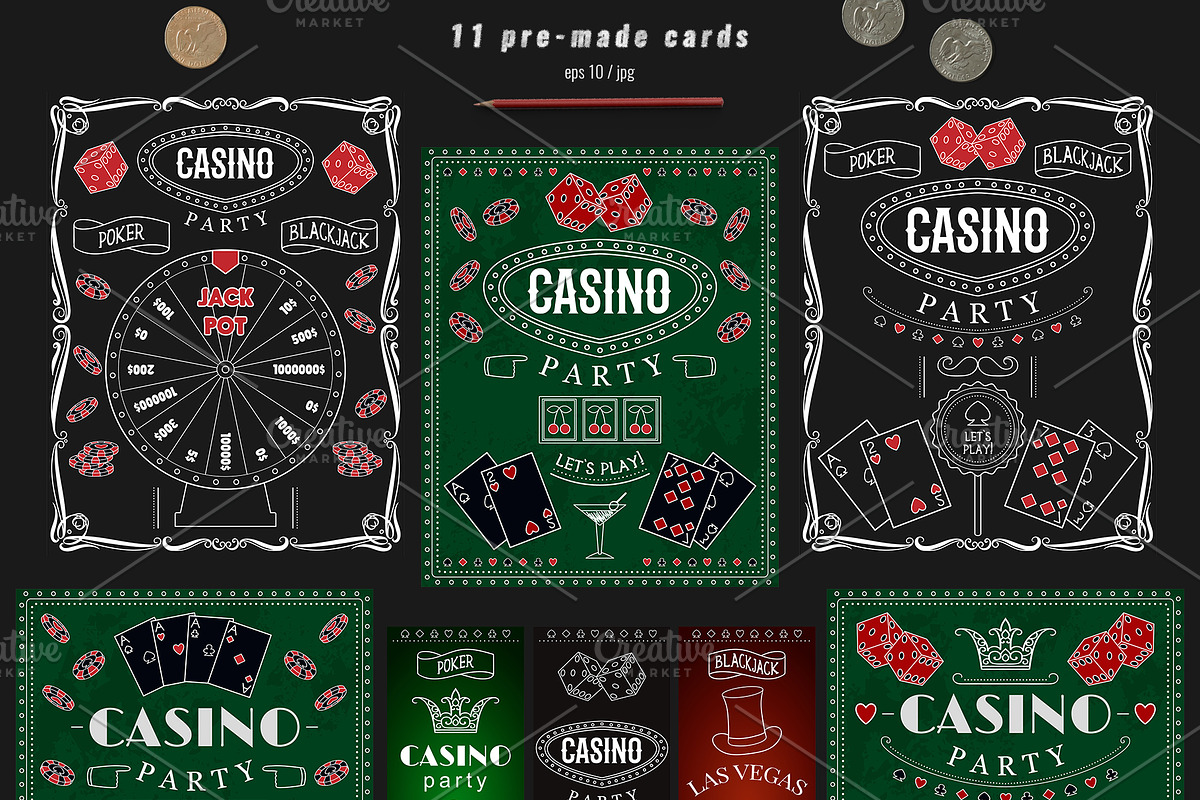Casino party, a Decorative Illustration by kateja (Photo 5 of 11)