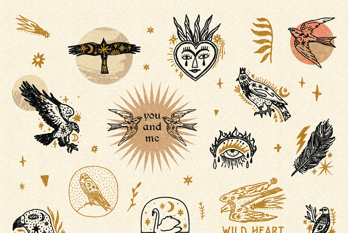 Halcon Libre Bundle, an Animal Illustration by Annie Konst (Photo 2 of 21)
