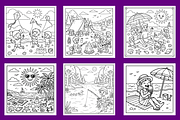 Summer Kids Coloring Pages, a Person Illustration by BerryPieArt (Thumbnail 2 of 3)