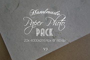 Handmade paper photo pack v3 featuring photo texture, vintage design, and old