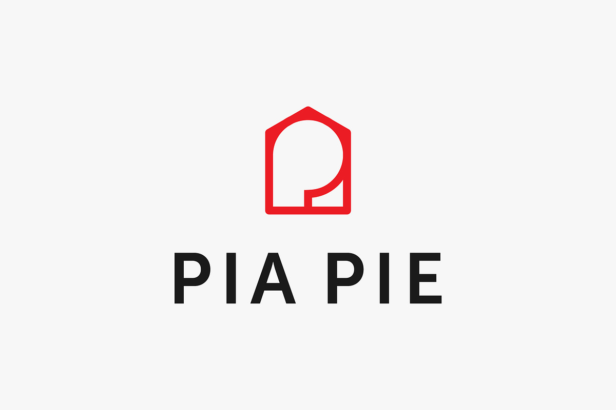 letter P and house logo design, a Branding & Logo Template by tmts