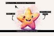 Cartoon Star PNG Clipart Set, an Object Illustration by Geniecreativestudio (Thumbnail 3 of 9)