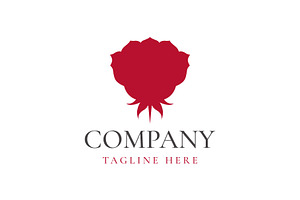 Rose Flower Florist Bouquet Logo, a Branding & Logo Template by Buqancreative