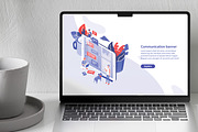 Online communication concept, a Technology Illustration by Good Studio (Thumbnail 3 of 3)