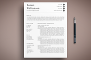 Professional Resume Template, a Resume Template by The Creative Resume (Thumbnail 1 of 8)